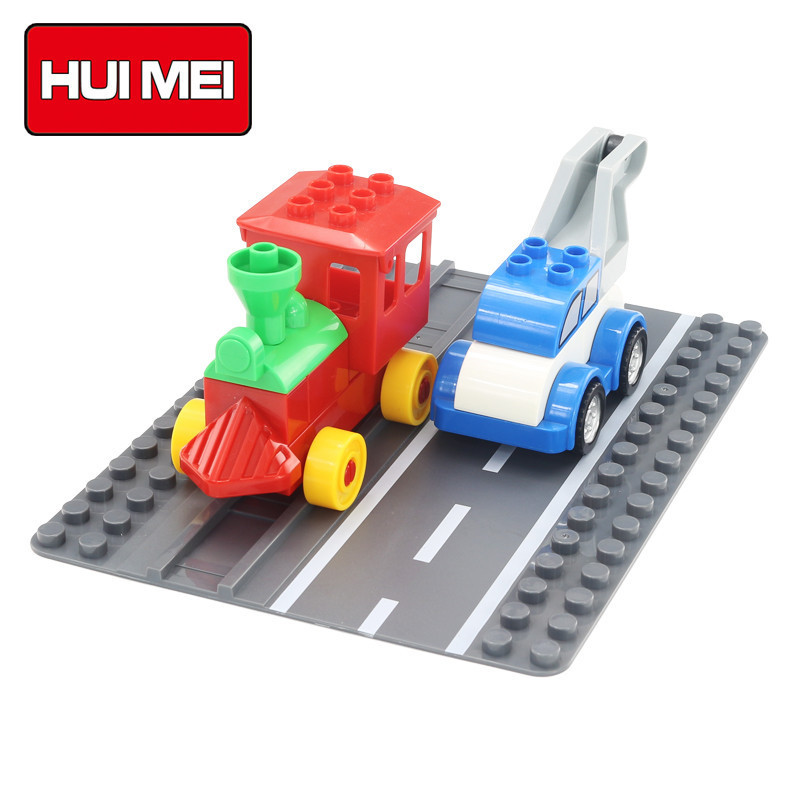 Emi HM539 grain function Highway track floor children interest Early education Toys compatible Assemble Building blocks