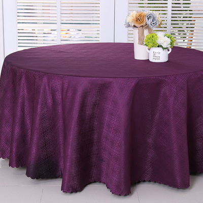 定制热销凤尾花酒店台布 高档餐厅家用方圆形桌布料厂家批发|ru