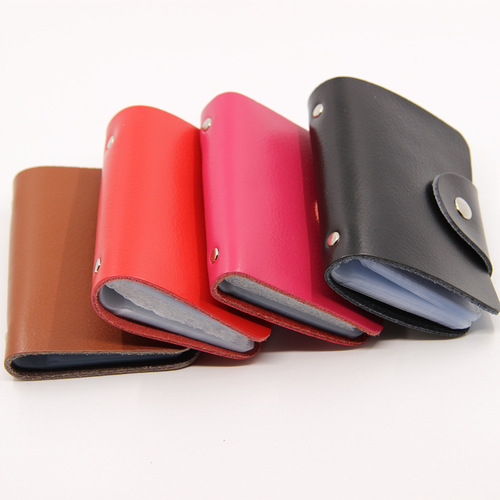 Factory direct sales gift Korean version genuine pickup bag cowhide multi-card slot ID card holder credit card sleeve business card bag