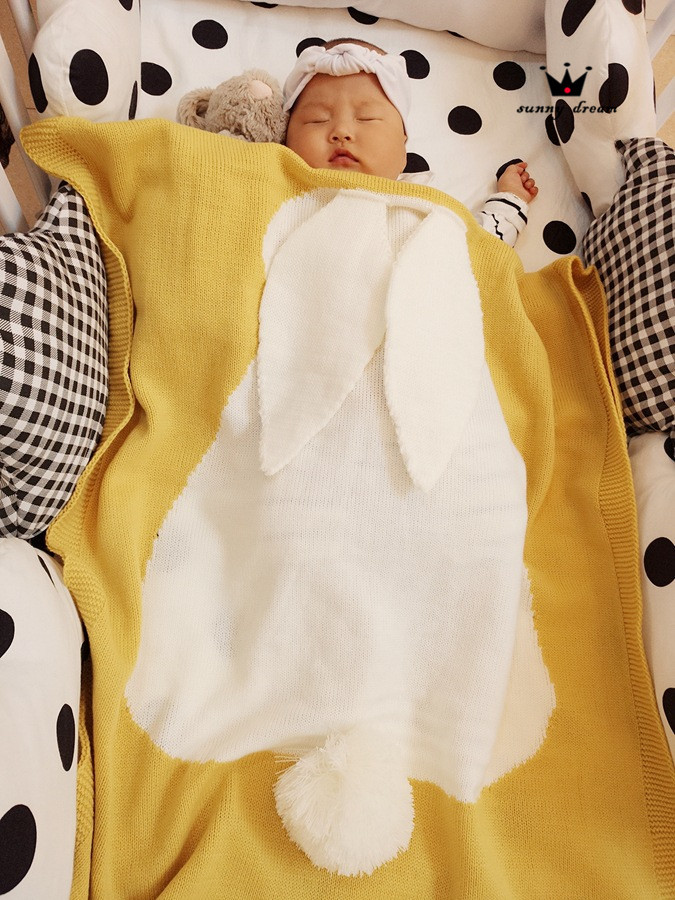 兔子毛线空调毯 (11)