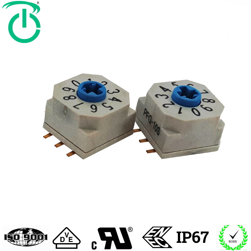 厂家供应深圳东莞6位8档10档16档编码旋转开关