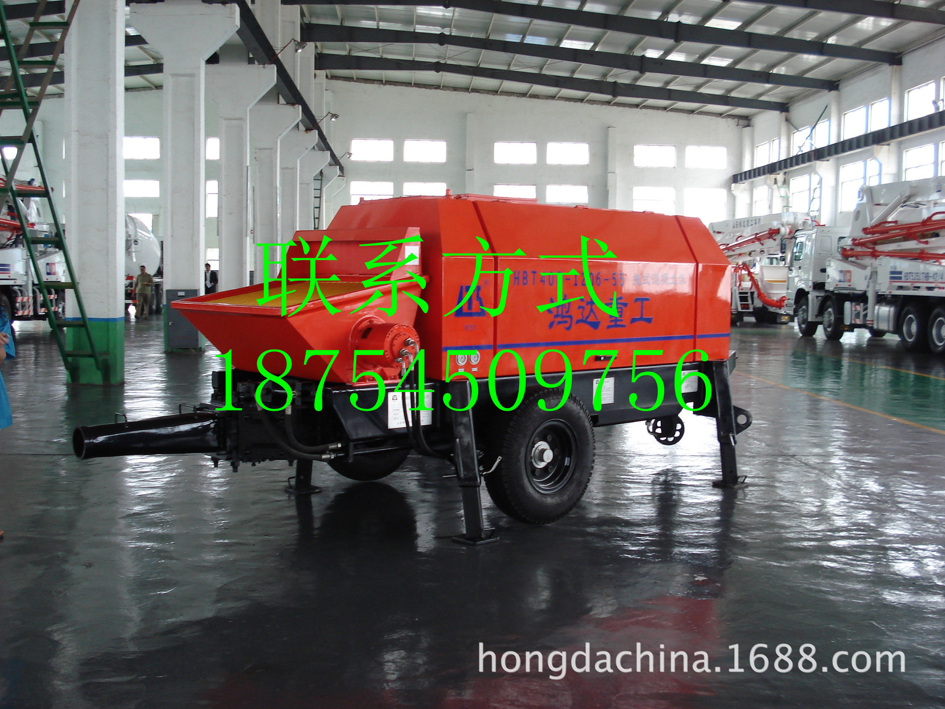 厂家供应HBTS40混凝土拖泵 拖行泵 混凝土泵车细石混凝土输送泵