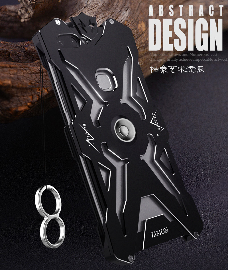 SIMON THOR Magnetic Bracket Aviation Aluminum Alloy Shockproof Armor Metal Case Cover for vivo X20 Plus & vivo X20