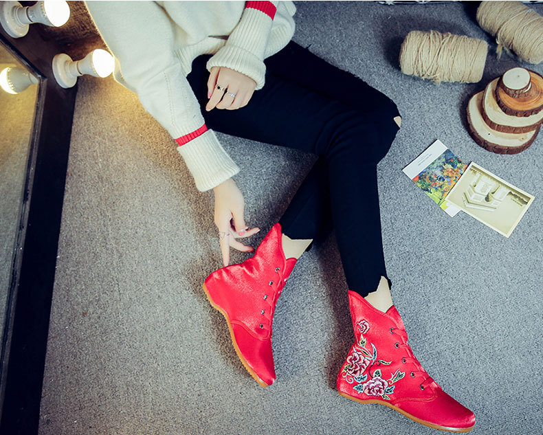 Bottes femme en Satin de soie - Ref 3355124 Image 11