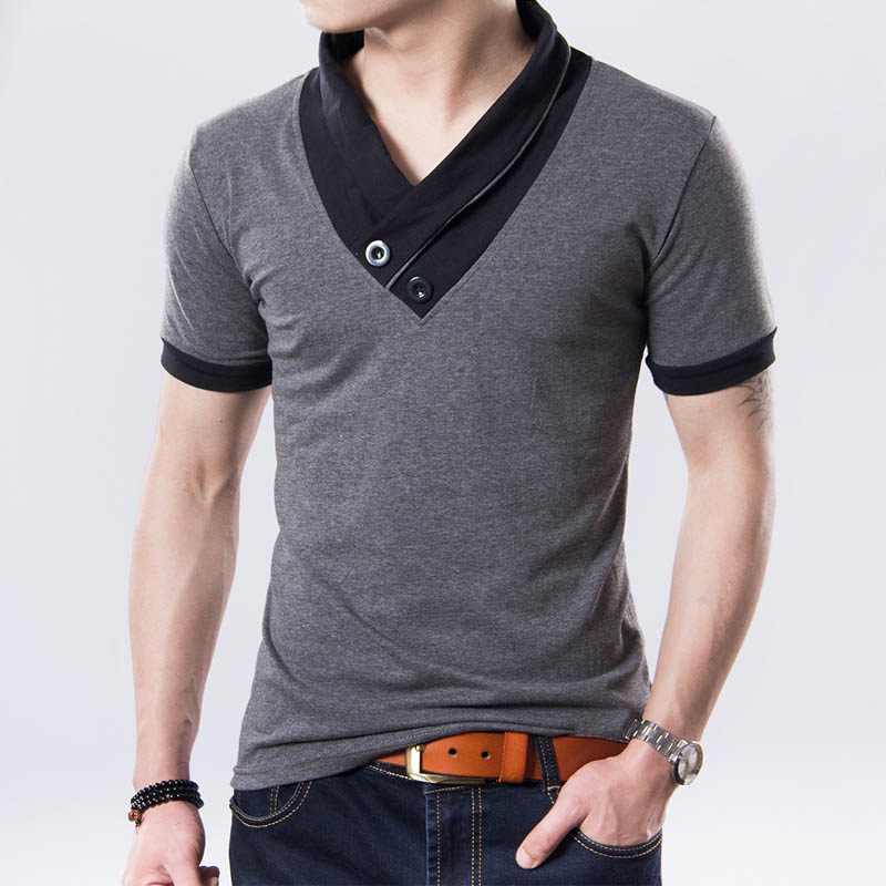 Men's Solid Color T-shirt Men's Clothing display picture 2