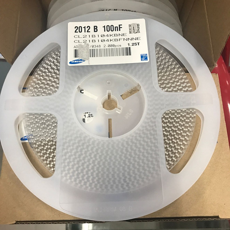 陶瓷贴片电容0805 104K50V X7R CL21B104KBFNNNE大量现货配套电子