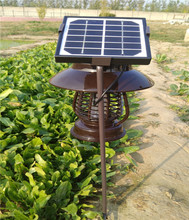 戶外太陽能滅蚊燈防水家用室外庭院花園捕驅蚊蟲燈