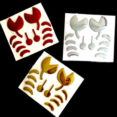 Direct Manufacturer Sale 3D Sticker PVC Crab Personalized Car Sticker Modified Logo Sticker Creative Car Accessory