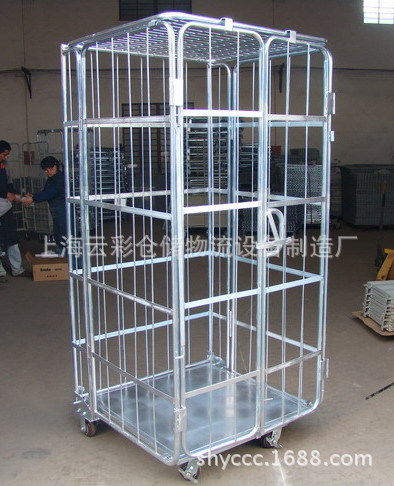 上海武汉汽车零部件周转料架物流台车手推车笼车两面车料架车