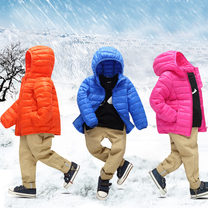 direct deal 2017 winter children Thin section Hooded Down cotton-padded clothes Children Cotton coat wholesale