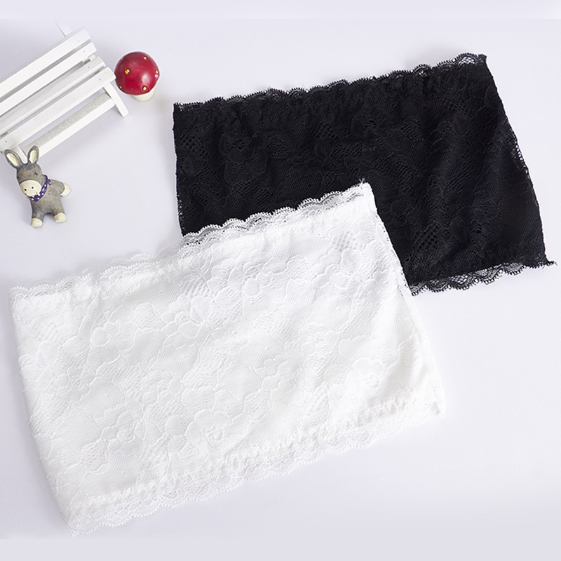 Thin Lace One-Line Tube Top, Anti-Exposure, One-Piece Strapless Chest Wrap, Women's Bottoming Bra