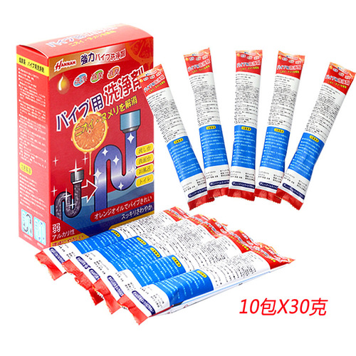 Japanese pipe cleaner, kitchen and bathroom pipe dredger, sewer pipe hair decomposer, toilet cleaner