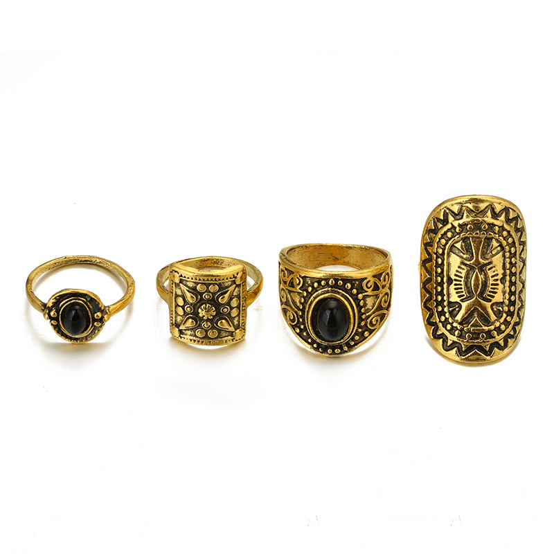 folk-custom alloy plating Jewelry Sets (Ancient gold)NHGY0660-Ancient gold