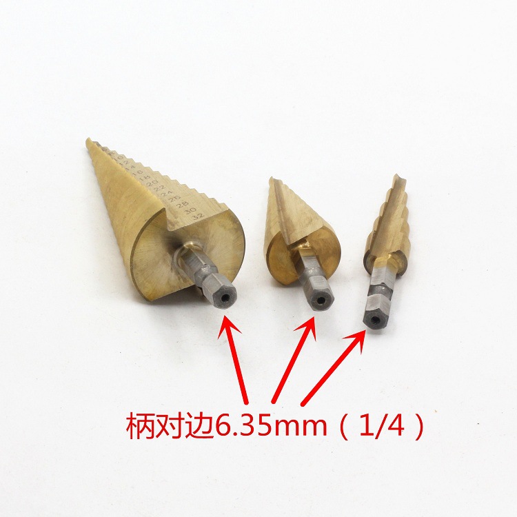Cross-border e-commerce hexagonal handle step drill step drill pagoda drill hole reamer steel plate hand drill reaming