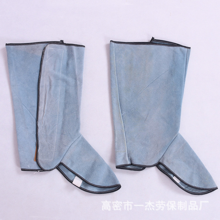 电焊护脚韩式加长护脚 牛皮电焊护脚 电焊工焊接作业防磨防烫护足