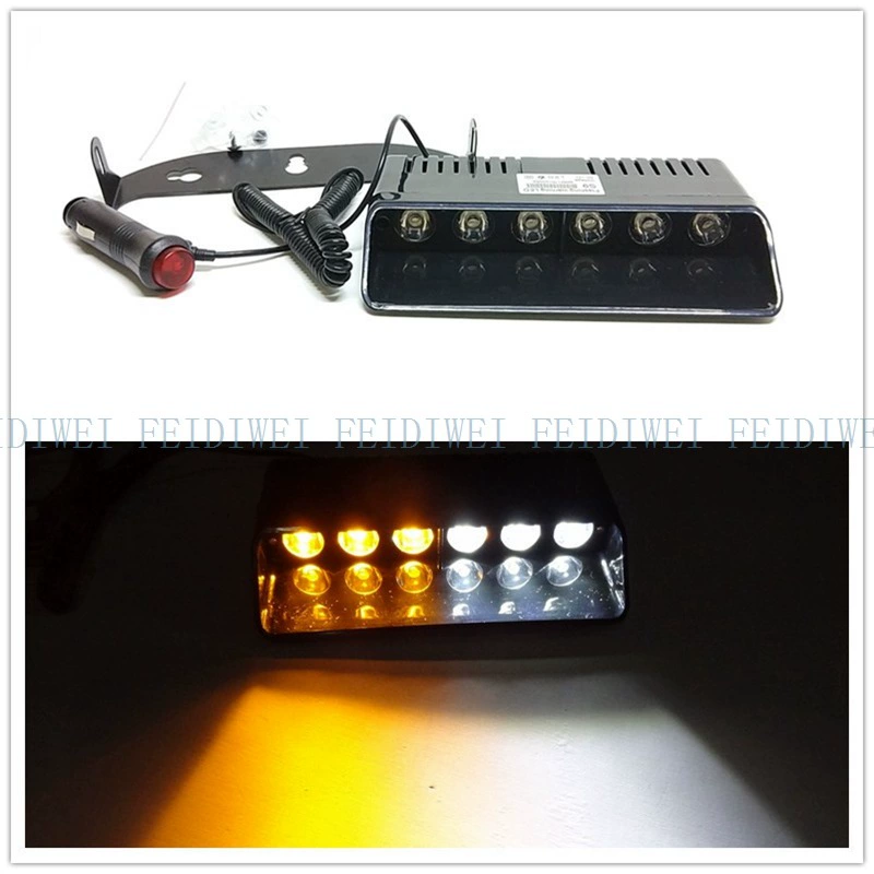 02012 в наличии S9 6W высокой мощности 6LED вспышка Строб лобовое стекло всасывающая лампа Лопата свет
