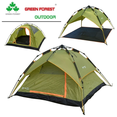 Outdoor 3-4 people family-type automatic quick-open anti-rainstorm three-purpose Tent Outdoor Camping Tent