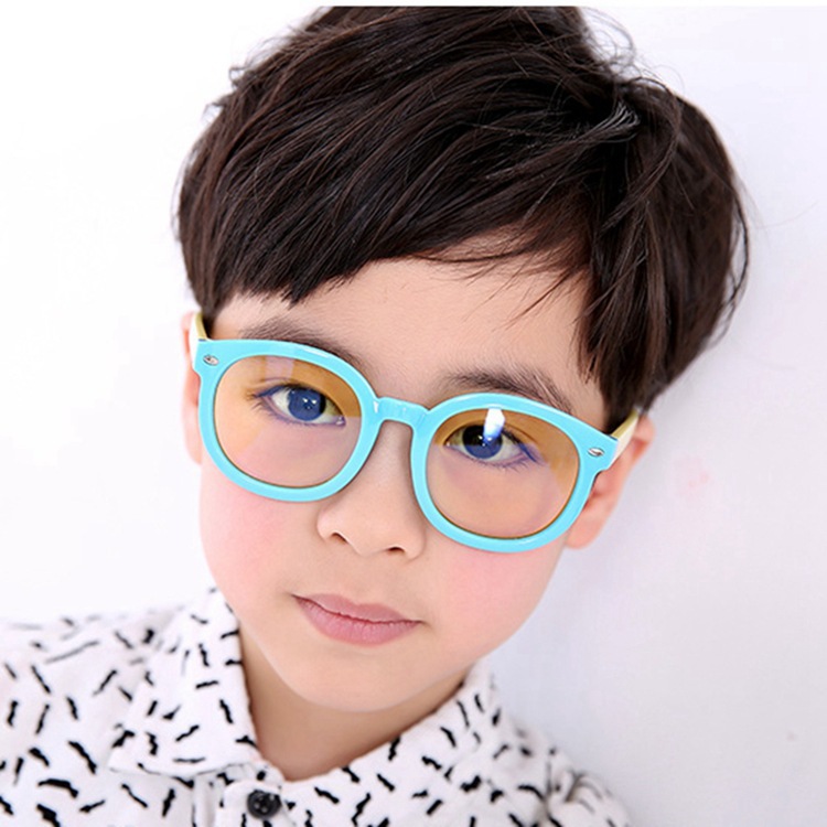 Children's Internet Glasses Anti-blue Light Radiation Glasses Korean Style Large Frame Computer Goggles Flat Glasses for Boys and Girls