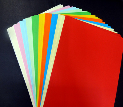 A4彩色纸 A4彩色复印纸 DIY手工纸 彩色卡纸 A4纸100张装|ru