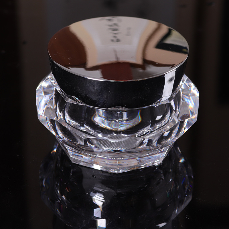 2019年新款钻石膏霜瓶 50克高档亚克力面霜瓶 硅油胶囊瓶