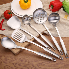 Factory wholesale stainless steel kitchenware kitchen cooking utensils spoon spatula slotted spoon six-piece set gift set
