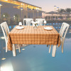 Restaurant household Fabric art lattice tablecloth pure cotton Simplicity Cotton and hemp lattice tablecloth hotel banquet Table cloth customized