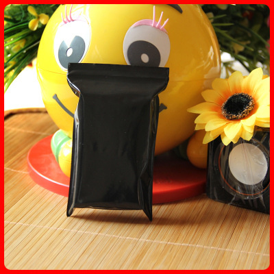 自封袋6*9*13丝小号加厚黑色不透光自封袋 密封袋 防光袋 100个价