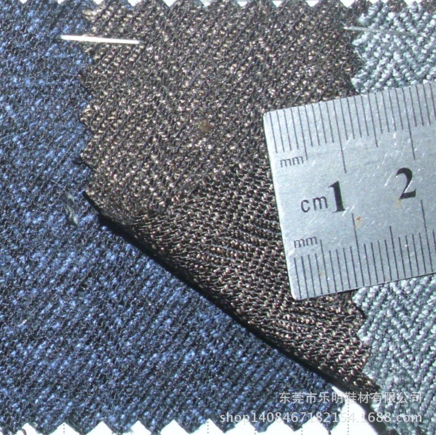 MB7535现货供应 鱼骨纹人字斜西装鞋帽布料