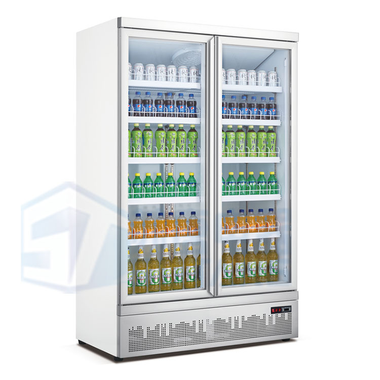 苏唐豪华底置冷藏展示柜风冷饮料柜便利店超市玻璃门风冷柜新款式