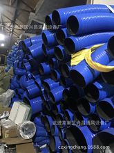 厂家直销工业吸尘管蓝色PVC橡胶伸缩管波纹软管除尘通风管排水管