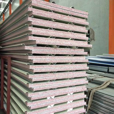 供应红色真金泡沫瓦  防火复合双层彩钢瓦 红色不老泡沫屋面瓦板|ms