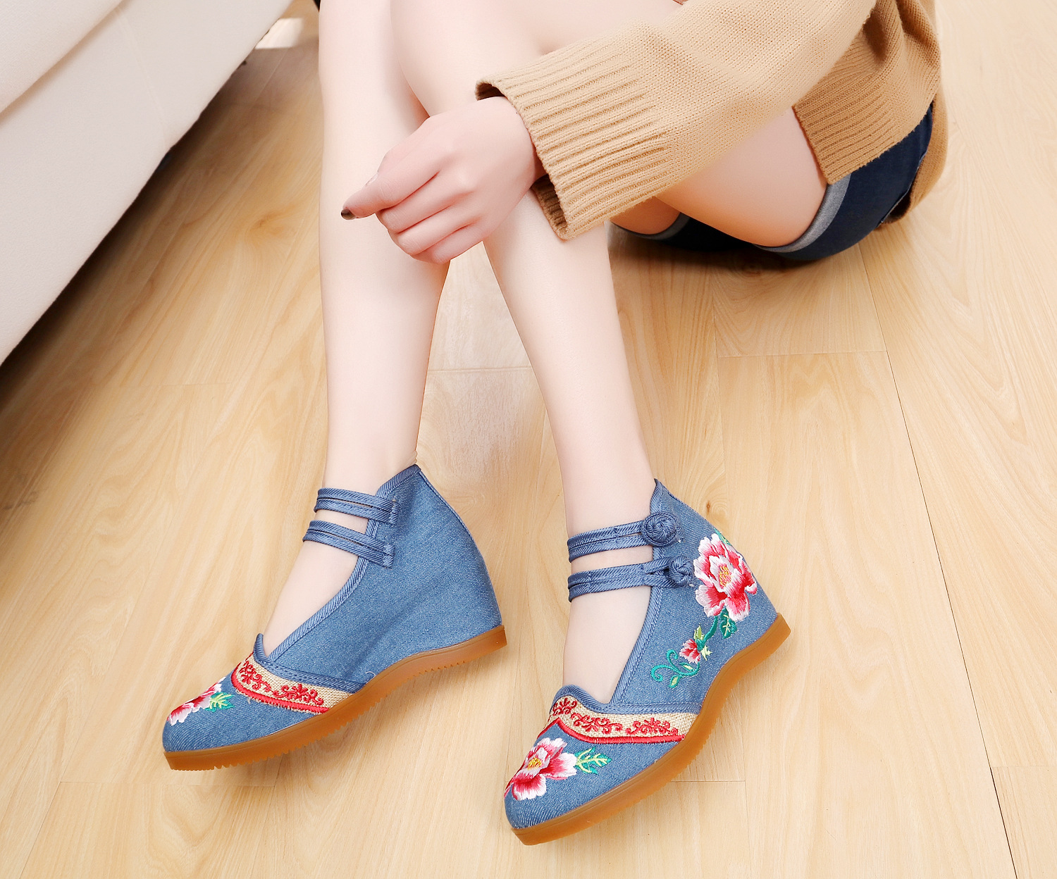 Mocassins femme en Toile - Ref 3440354 Image 20