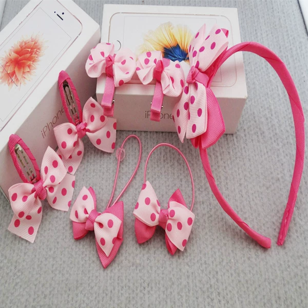 Pink+watermelon red dots [seven -piece set]