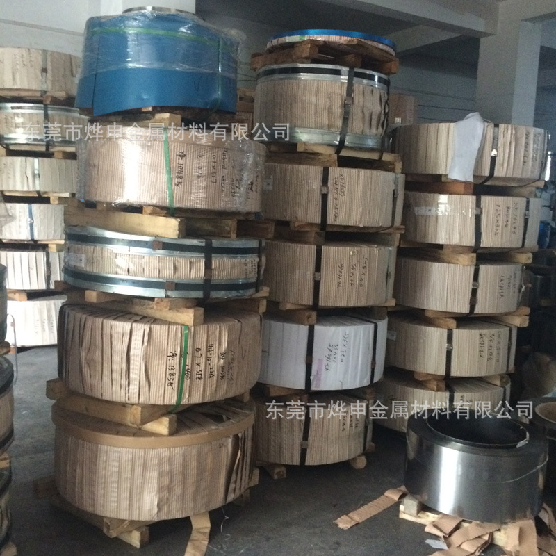 不锈钢带301-202-304-316l卷钢带 弹簧垫片 拉伸带可零切分条磨圆