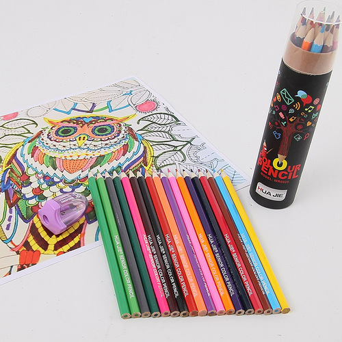 Huajie Factory Wholesale Children's Colorful Drawing Pens Color Pencils Art Drawing Pastels School Pencil Sketch Pencils