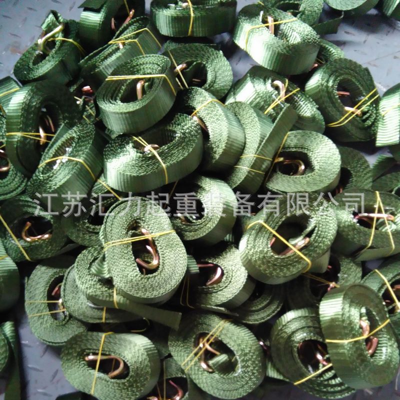 汽车捆绑器1t5m货物捆绑带6m7m8m9m10m12m 军绿紧固带