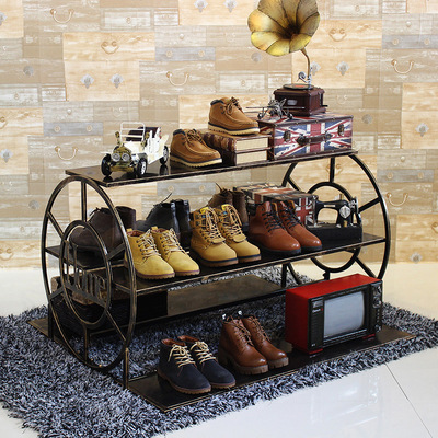 couture Iron art Nakajima exhibition booth Market Water table Showcase shoes Bag Display rack to ground Showcase