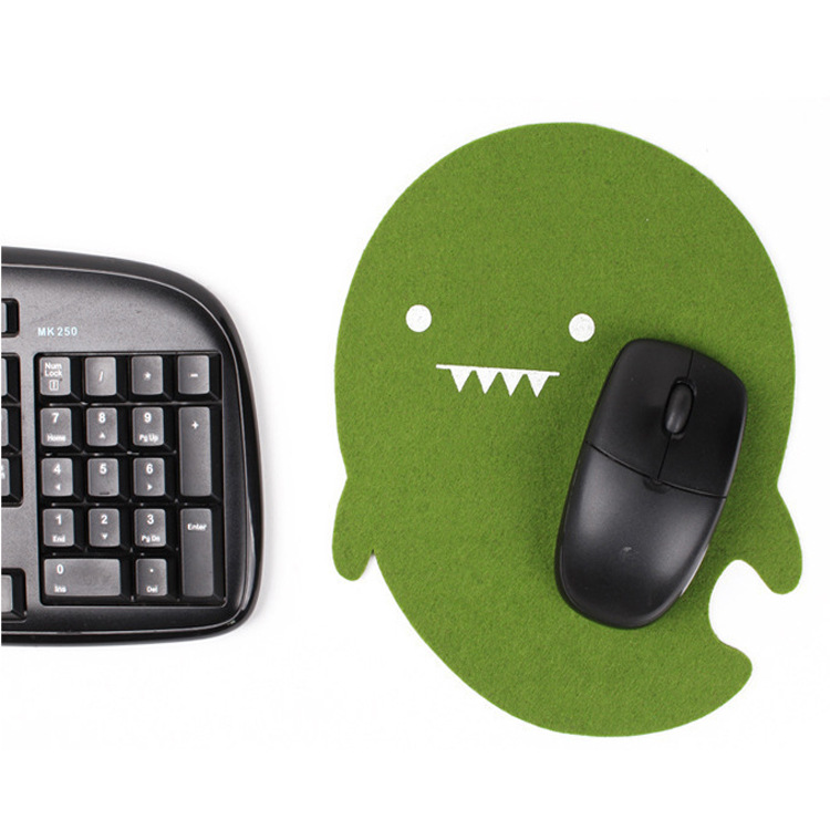 廠家定制精品鼠標墊可愛鯨魚綿羊造型毛氈鼠標墊 時尚創意鼠標墊