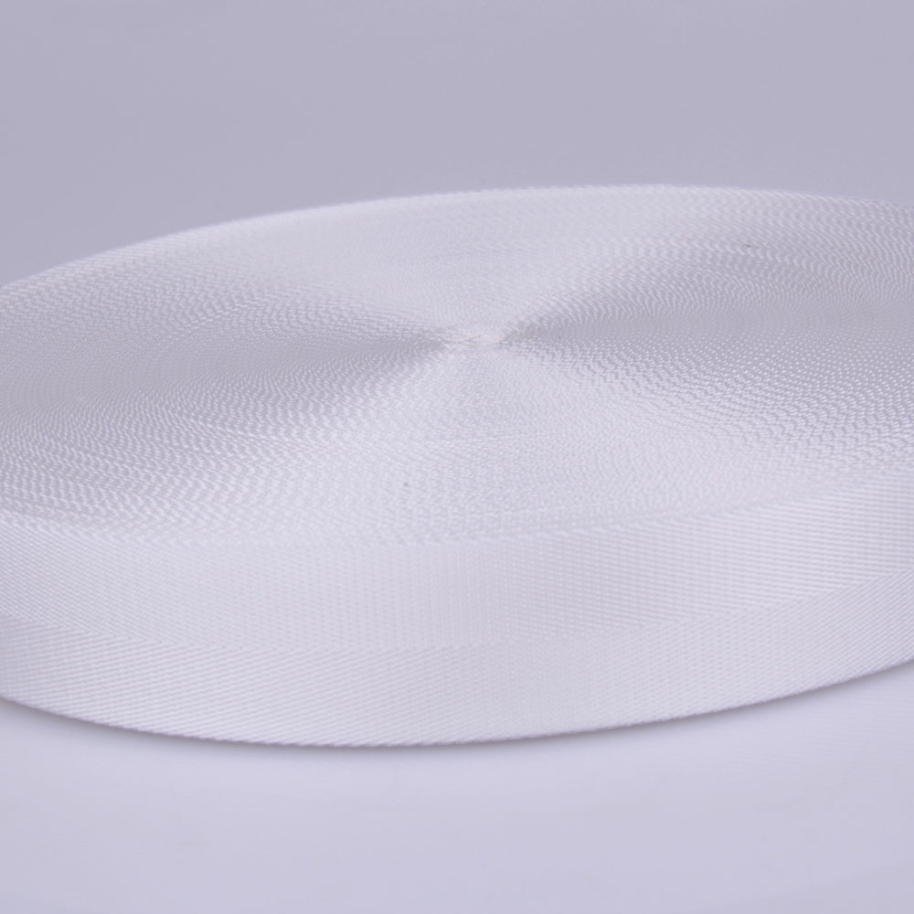 白色单人字带锦纶织带 真尼龙带 荧光红 橘色寸半2.5公分 6分