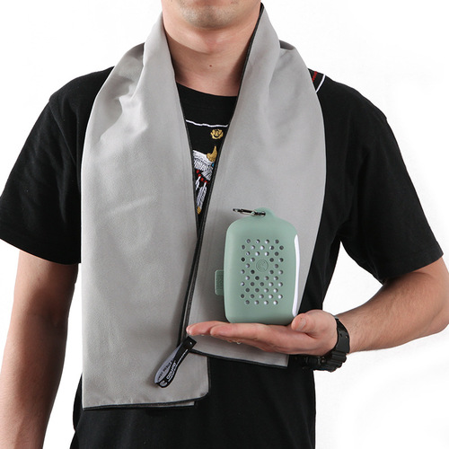 Outdoor Sports Towel, Extended Length, Black, Fitness, Street Dance, Yoga, Double Fleece, Nano Quick-Dry, Logo Packaging