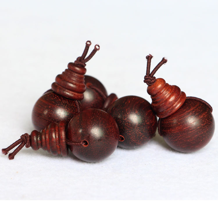 天然小叶紫檀三通佛头圆珠三通佛头diy佛珠菩提配件厂家批发