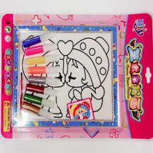 20*24金粉画  水粉画 涂鸦画  沙画 水彩画 儿童彩绘画   梦幻金