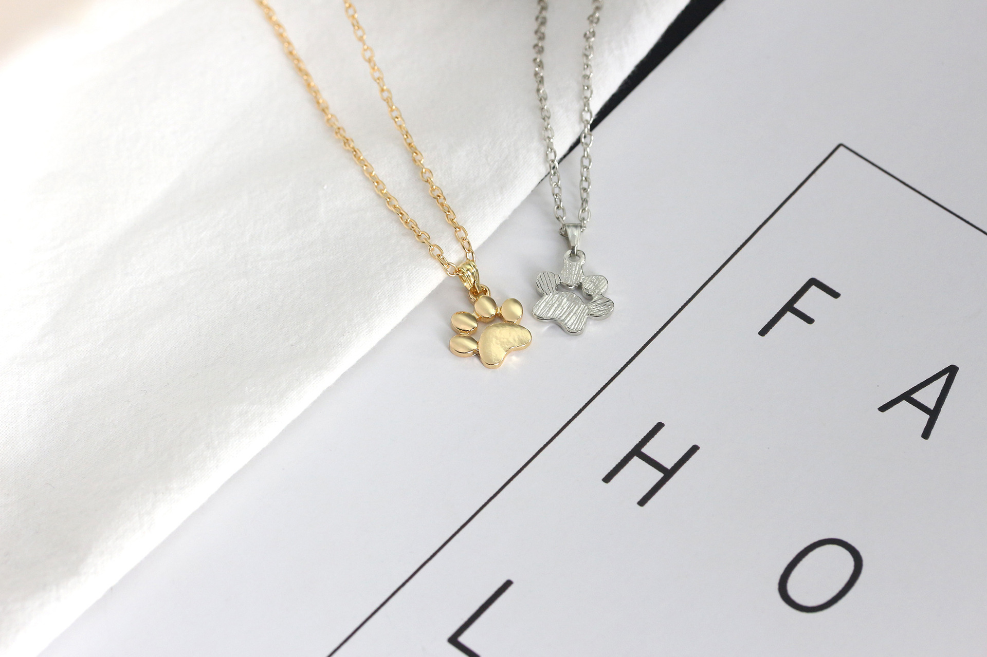 cute cat claw necklace