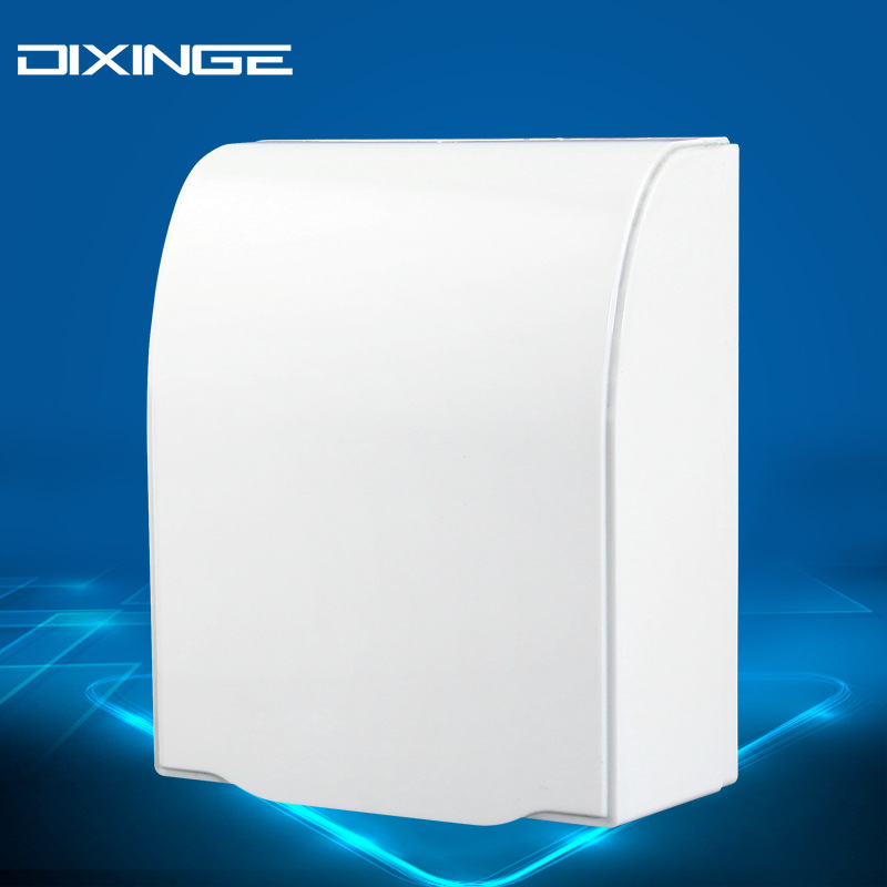 86型通用家用浴室牆壁開關插座防水罩 衛生間白色蓋板 戶外防濺盒