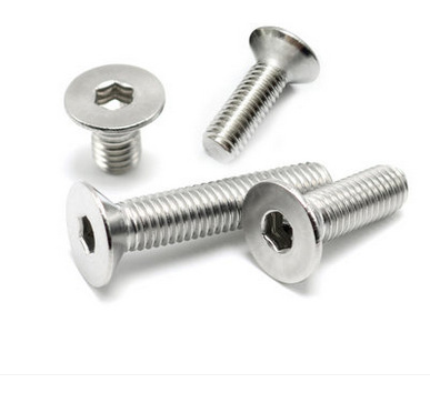M6 304不锈钢平头内六角螺丝沉头螺钉平杯螺栓 DIN7991 M8 M10