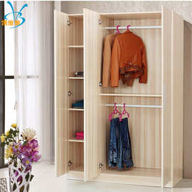 香河博维雅板式衣柜时尚组合柜两门三门四门衣柜简约储物柜可定做