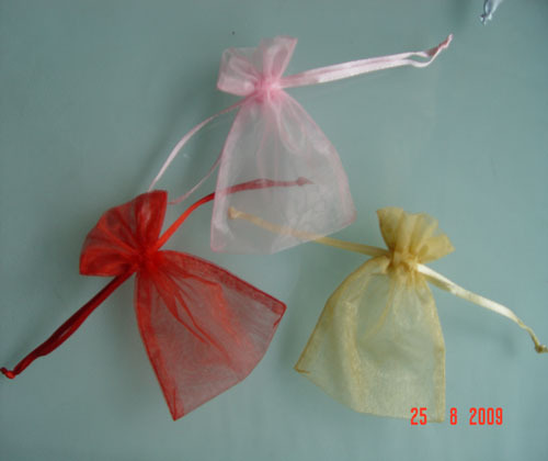 透明彩色柯根纱礼品小袋纱袋