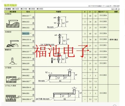 原装DM45507测针日本ACCRETECH东京精密粗糙度轮廓仪 高精度测头