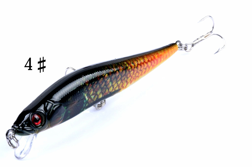 Suspending Minnow Lures Hard Plastic Baits Fresh Water Bass Swimbait Tackle Gear