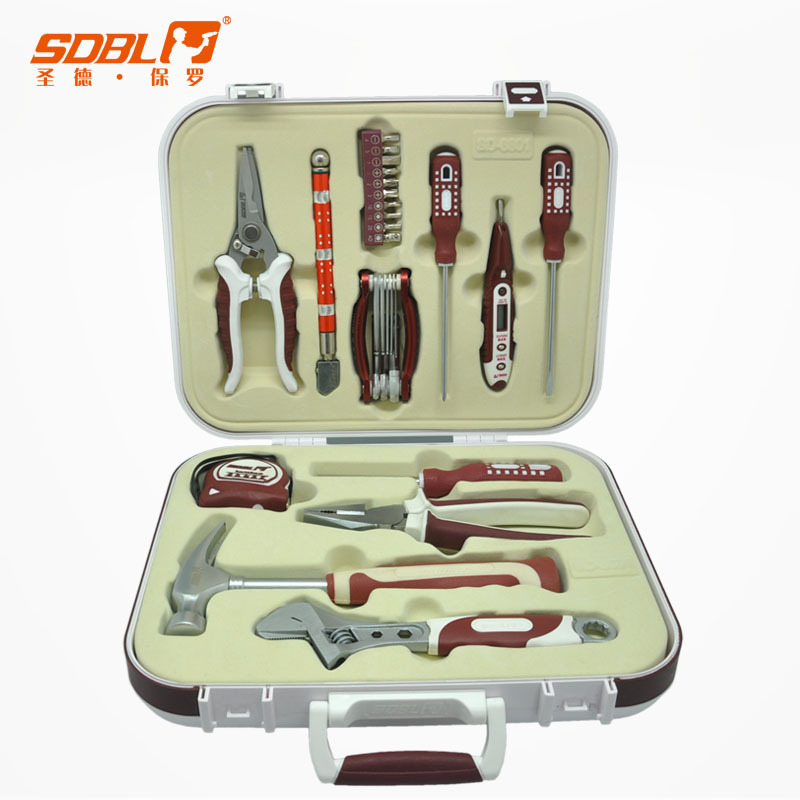 圣德保罗五金工具 家用维修 组合工具箱 电工工具 SD-6601